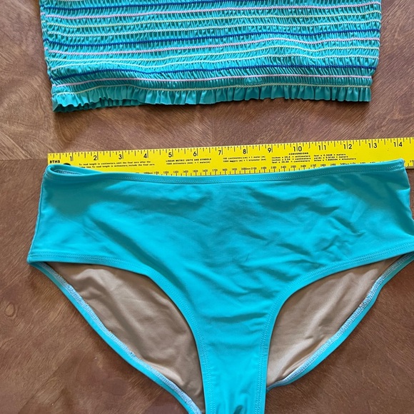 Old Navy Turquoise Bandeau Bikini Set – XXL Girl - Picture 6 of 10